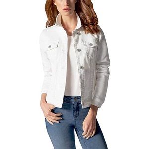 Buffalo David Bitton white jean jacket